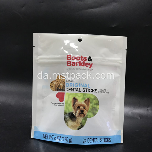 Hundemad emballagepose med lynlås